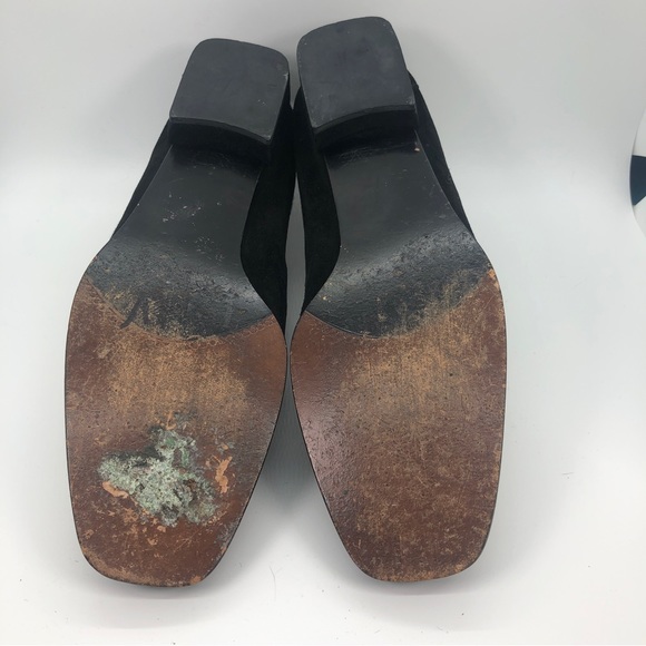 EUC Stuart Weitzman black Cow Print Loafers Black - Picture 2 of 3